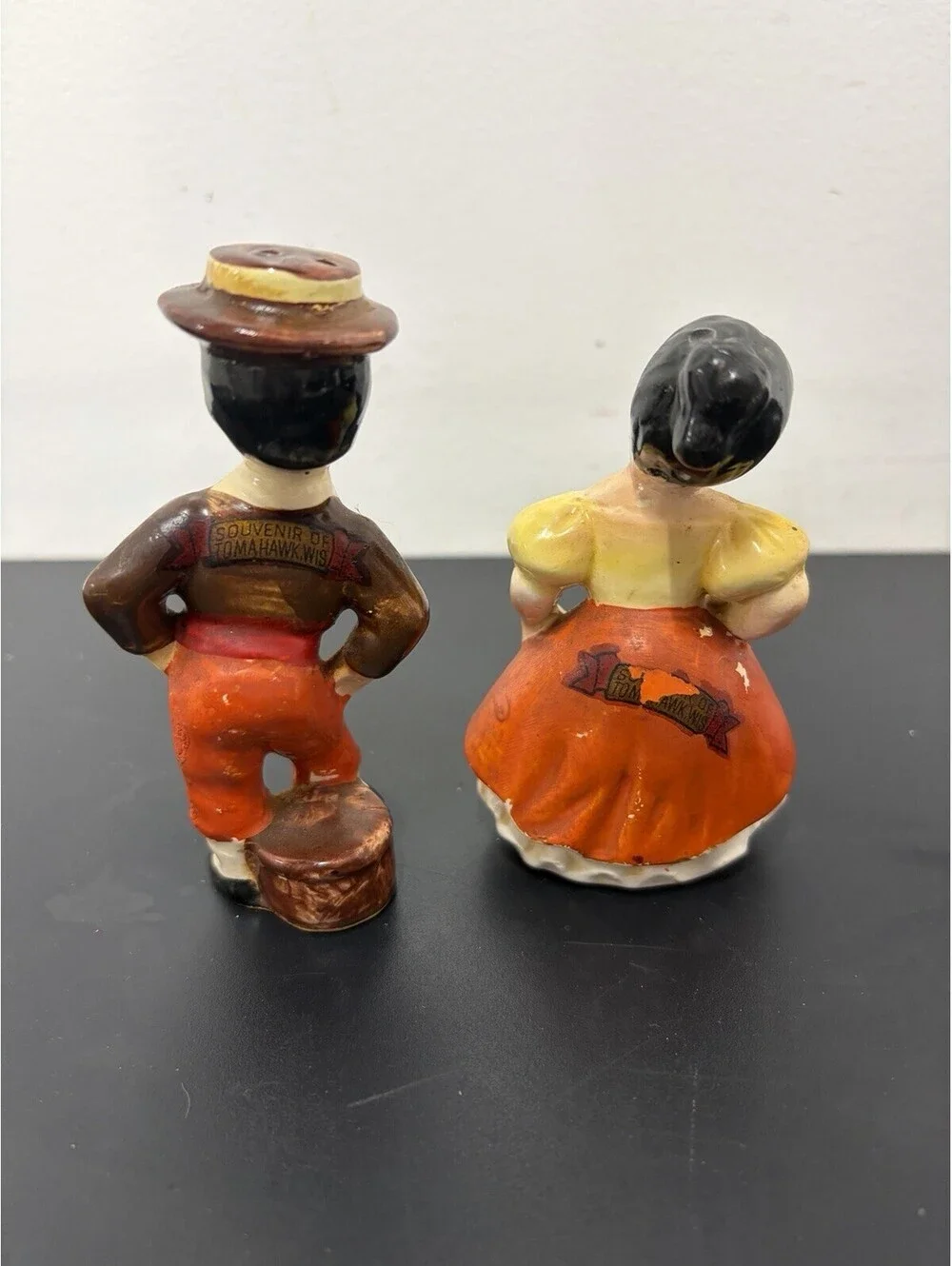 Vintage Spanish Folk Dancing Couple Ceramic Salt & Pepper Shakers